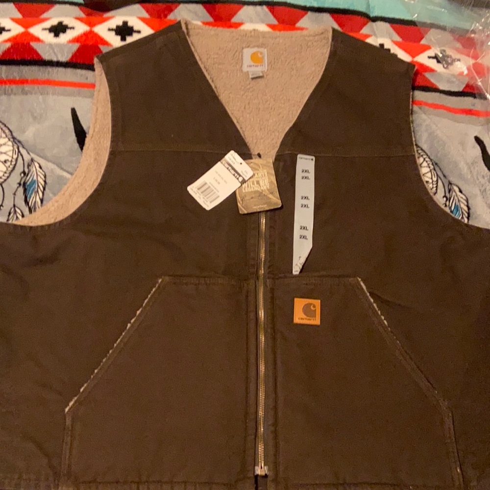 Carhartt Men's Sherpa Lined Rugged Vest
